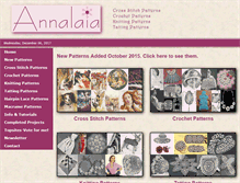 Tablet Screenshot of annalaia.com